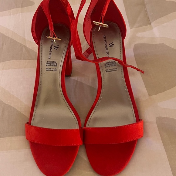 Red Worthington Heels - Picture 1 of 2